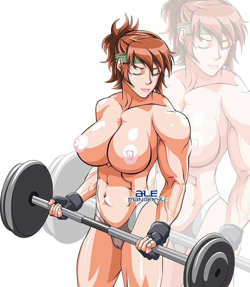 Muscle babe hentai art!